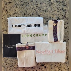 Tory Burch See By Chloe Elizabeth And James Longchamp Sleepers Dust Covers Bags